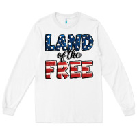 White Land of the free America Long Sleeve Tee - Jasminsmagicworld