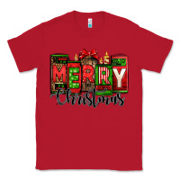 Red merry christmas license plate letters Classic Tee - Jasminsmagicworld