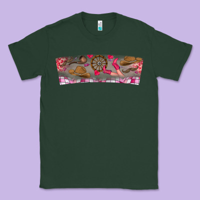Howdy Valentine Classic Tee Designed By Cowhidedigitalart