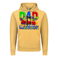 Vintage Mustard dad of a warrior Vintage Hoodie - AdoDesignShop