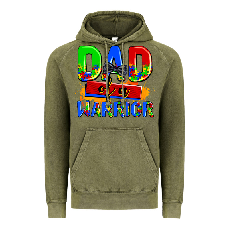 Dad Of A Warrior Vintage Hoodie by AdoDesignShop | Teevron