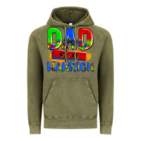 Vintage Olive dad of a warrior Vintage Hoodie - AdoDesignShop