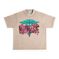 French Oak floral nurse Urban Heavy Tee - AdoDesignShop