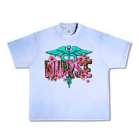 Grape Ice floral nurse Urban Heavy Tee - AdoDesignShop