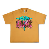 Peanut Butter floral nurse Urban Heavy Tee - AdoDesignShop