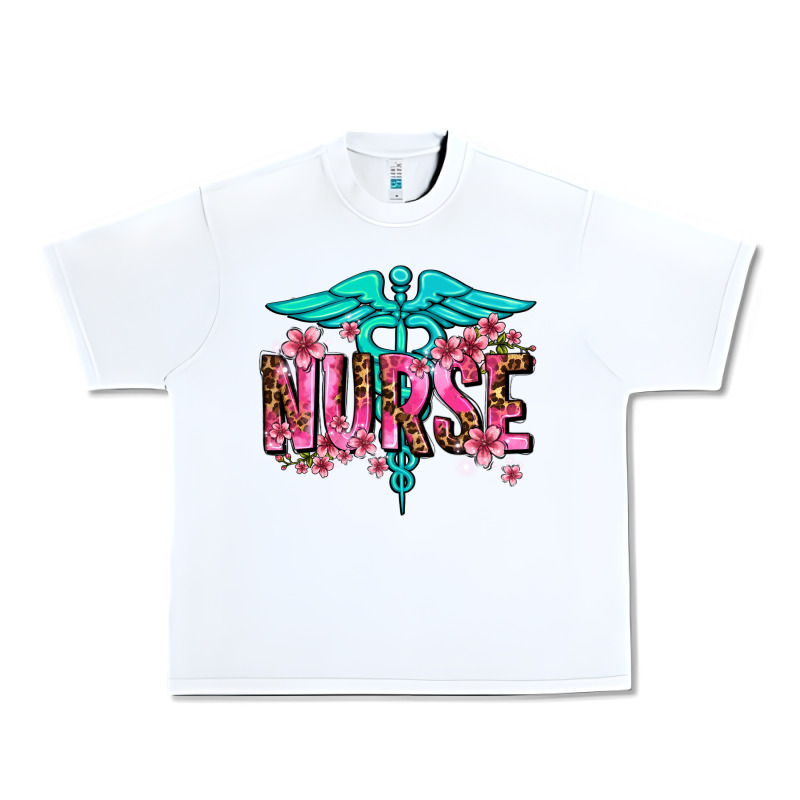 Floral Nurse Urban Heavy Tee by AdoDesignShop | Teevron