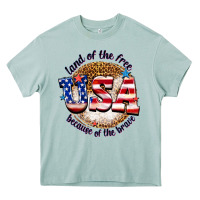 Land Of The Free Usa Because Of The Brave Billie W Heavy Core Tee | Teevron