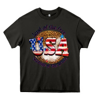 Asphalt land of the free usa because of the brave billie w Heavy Core Tee - texasbilliewilder