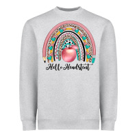 Heather Grey hello headstent Heavyweight Sweatshirt - JahusDesignShop