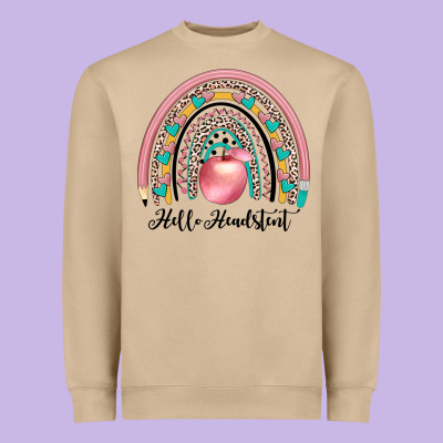 Hello Headstent Heavyweight Sweatshirt Designed By Jahusdesignshop