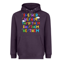 Plum pride pronouns Heavyweight Hoodie - Artiststas