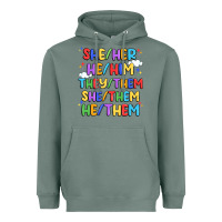 Sage pride pronouns Heavyweight Hoodie - Artiststas
