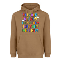 Toasted Coconut pride pronouns Heavyweight Hoodie - Artiststas