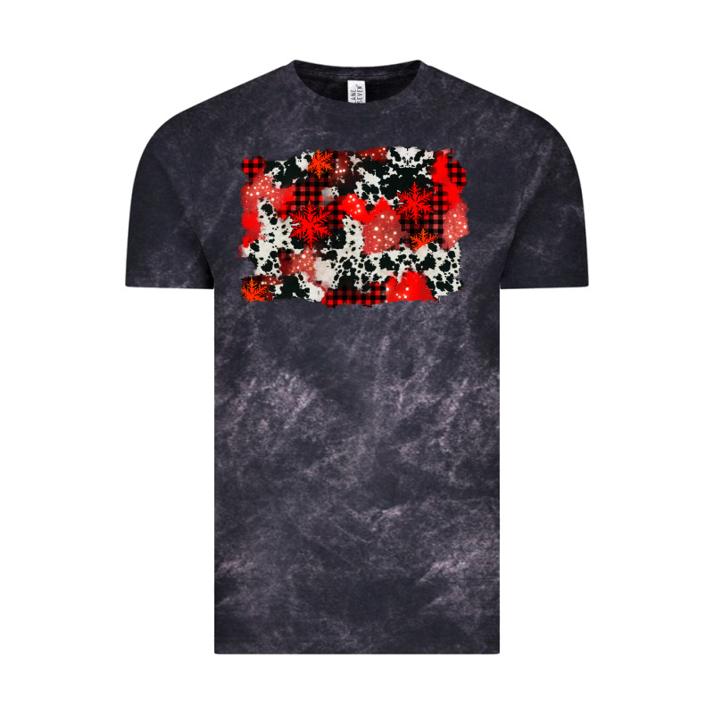 Western Red Cowhide Winter Background Vintage Tee by AdoDesignShop | Teevron