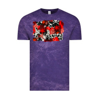 Cloud Purple western red cowhide winter background Vintage Tee - AdoDesignShop