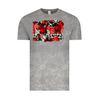 Cloud Rock western red cowhide winter background Vintage Tee - AdoDesignShop