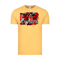 Vintage Mustard western red cowhide winter background Vintage Tee - AdoDesignShop
