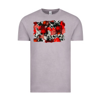 Vintage Zinc western red cowhide winter background Vintage Tee - AdoDesignShop