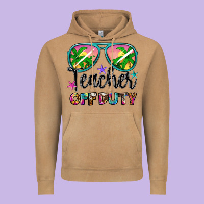 Teacher Off Duty Vintage Hoodie Designed By Artiststas