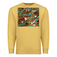Antique Gold tiger cowhide tumbler Premium Sweatshirt - BarkalooDesign