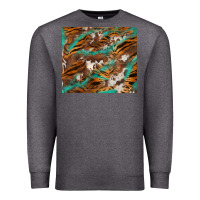 Charcoal Heather tiger cowhide tumbler Premium Sweatshirt - BarkalooDesign