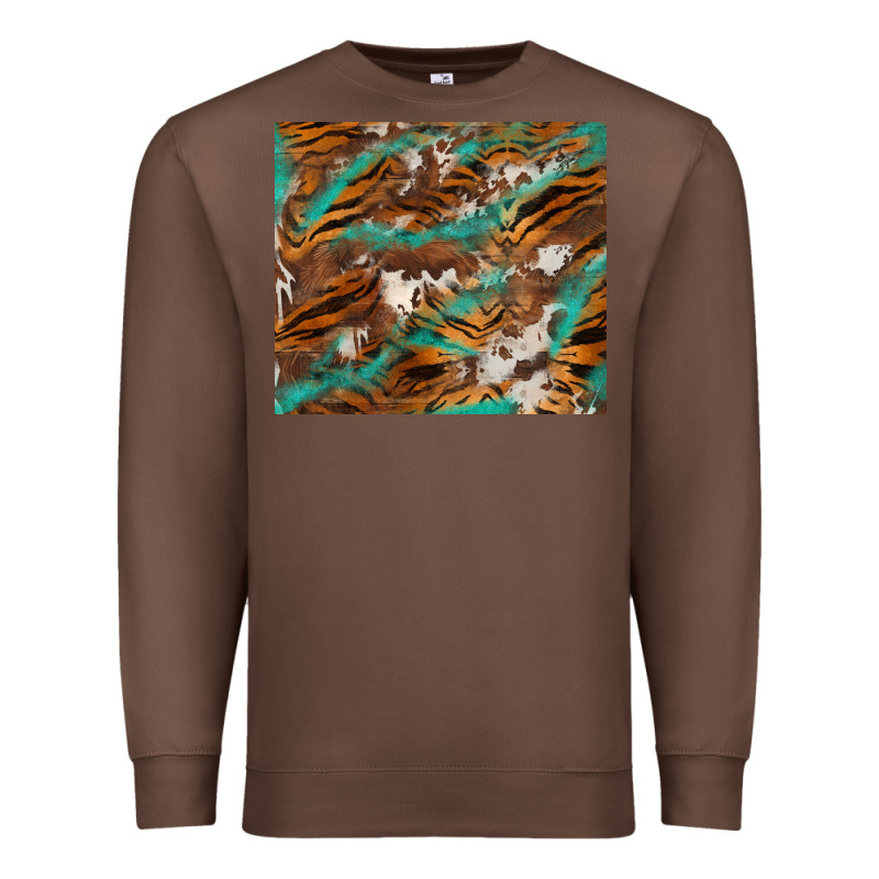 Tiger Cowhide Tumbler Premium Sweatshirt by BarkalooDesign | Teevron