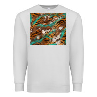 Dove Grey tiger cowhide tumbler Premium Sweatshirt - BarkalooDesign