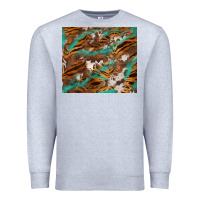 Heather Grey tiger cowhide tumbler Premium Sweatshirt - BarkalooDesign