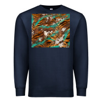 Navy tiger cowhide tumbler Premium Sweatshirt - BarkalooDesign