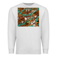 Oatmeal Heather tiger cowhide tumbler Premium Sweatshirt - BarkalooDesign