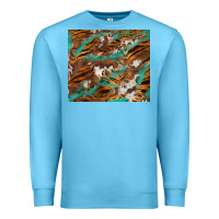 Ocean Blue tiger cowhide tumbler Premium Sweatshirt - BarkalooDesign