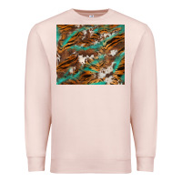 Pale Pink tiger cowhide tumbler Premium Sweatshirt - BarkalooDesign