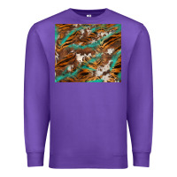 Purple tiger cowhide tumbler Premium Sweatshirt - BarkalooDesign