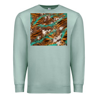 Seafoam tiger cowhide tumbler Premium Sweatshirt - BarkalooDesign