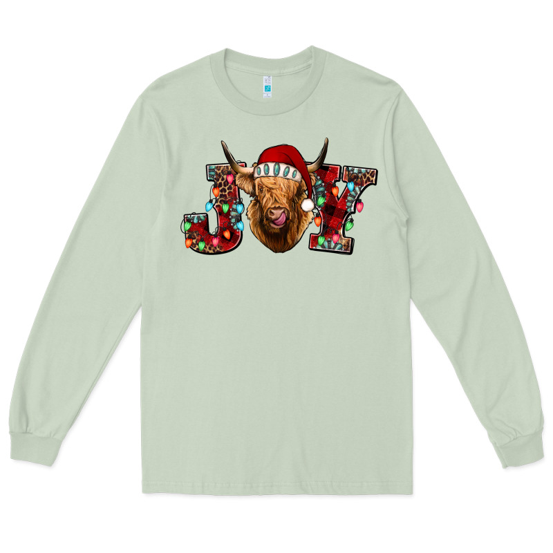 Joy Highland Cow Long Sleeve Tee by Jasminsmagicworld | Teevron