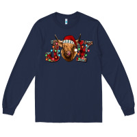 Navy joy highland cow Long Sleeve Tee - Jasminsmagicworld
