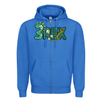 True Royal three rex Zipper Hoodie - MaliasSmallBusiness