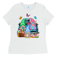 White easter farm truck Ladies Tee - Zillion Design Studio