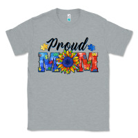 Heather Grey proud mom autism Classic Tee - BarkalooDesign