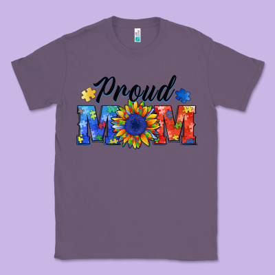 Proud Mom Autism Classic Tee Designed By Barkaloodesign
