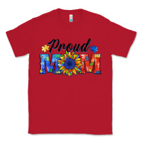 Red proud mom autism Classic Tee - BarkalooDesign