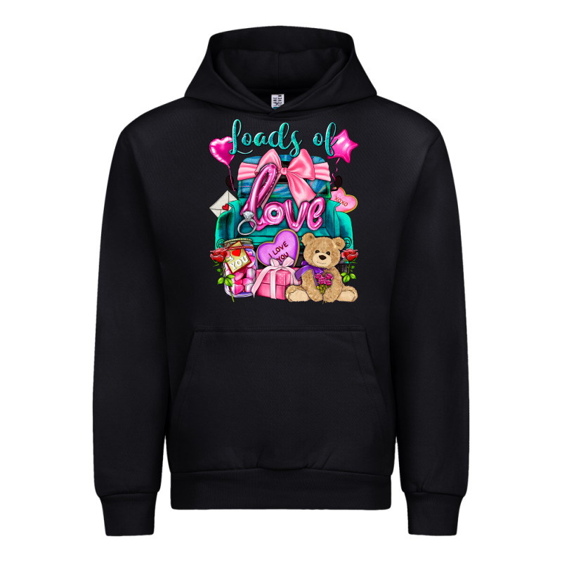 Loads Of Love Truck Valentine's Day Urban Hoodie by HowdyJamesFarm | Teevron