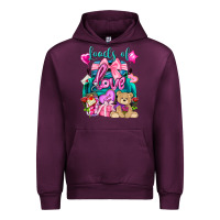 Mauve Wine Loads of love truck Valentine's Day Urban Hoodie - HowdyJamesFarm