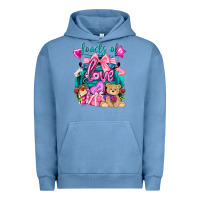 Pigment Pebble Blue Loads of love truck Valentine's Day Urban Hoodie - HowdyJamesFarm