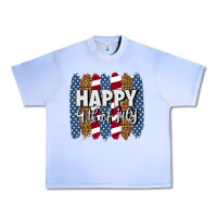 Grape Ice happy 4th of july brushstrokes Urban Heavy Tee - BundleAndBundleShop