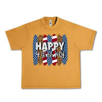 Peanut Butter happy 4th of july brushstrokes Urban Heavy Tee - BundleAndBundleShop