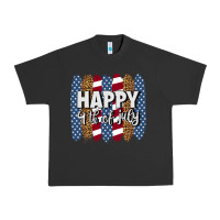 Pigment Black happy 4th of july brushstrokes Urban Heavy Tee - BundleAndBundleShop