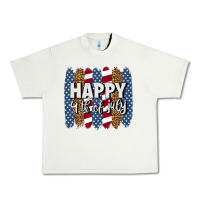 Pistachio happy 4th of july brushstrokes Urban Heavy Tee - BundleAndBundleShop