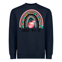 Navy hello pre k Heavyweight Sweatshirt - JahusDesignShop