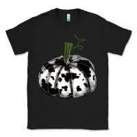 Black watercolor cowhide halloween pumpkin Classic Tee - RanaPortraitStore